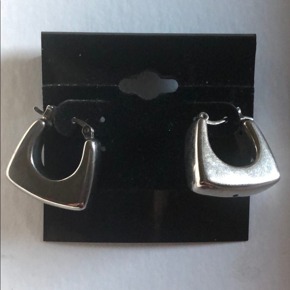 Silver earrings